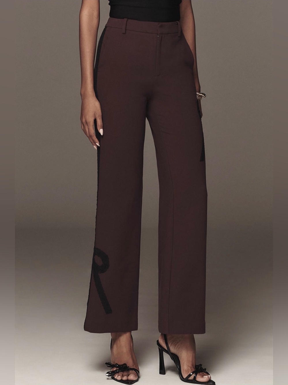 Maeve Ribbon Slim Flare Trouser size 2 - Picture 3 of 12